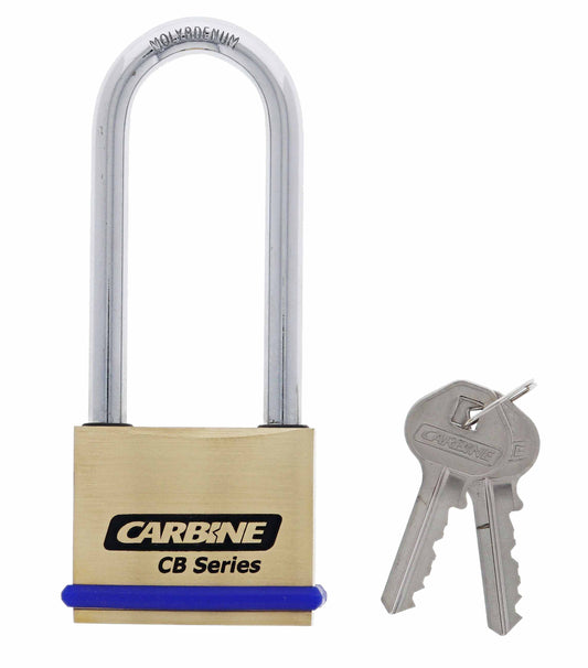 Carbine CB50 50MM Brass Padlock, 76MM x 7.9MM Shackle, Keyed to Differ , Boxed