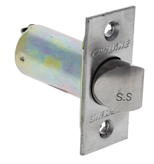 Carbine cylindrical 70mm kick off passage latch stainless steel