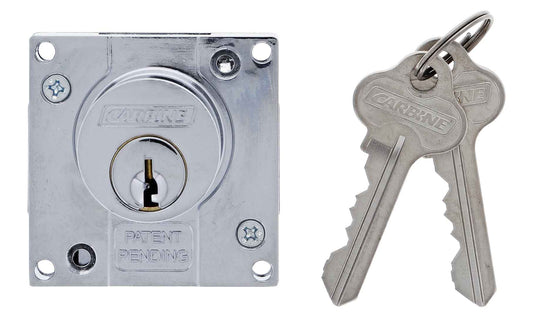 Carbine CCL Cupboard Lock , Bolt Or Latch, Keyed to Differ , Boxed, Chrome Plate