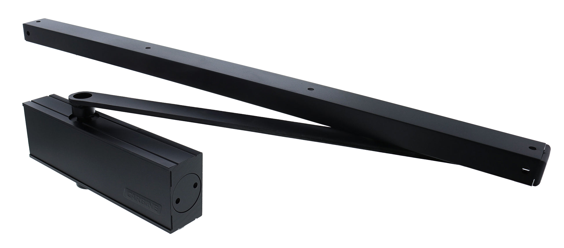 Carbine CDC-1 Radius EN2-4 40kg door closer, Matte Black, with Backcheck and slide rail arm