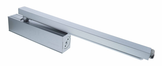 Carbine CDC-CA1 Radius door closer (Pull side) EN2-4 40kg - 80kg, Silver, with Backcheck