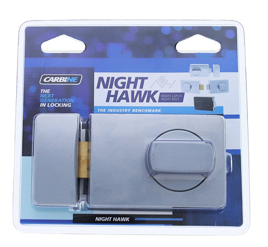 Carbine Night Hawk Secure, CRC-SC5 Cylinder, 60mm backset, Timber Strike, Display Pack, Silver