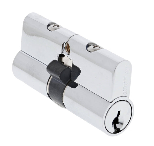 Carbine Euro Double cylinder Fixed Cam, 5 pin, C4 Keyed Alike, KA4, Boxed, Chrome Plate