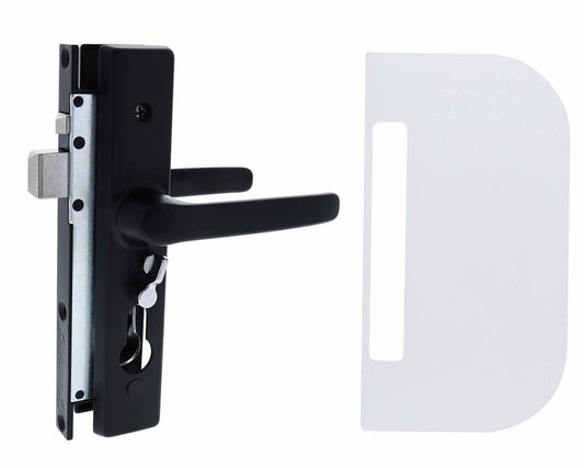 Carbine CSDL Screen Door Lock, Includes CSS-1 shield, Black