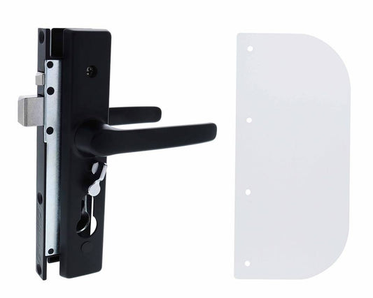 Carbine CSDL Screen Door Lock, Includes CSS-2 shield, Black