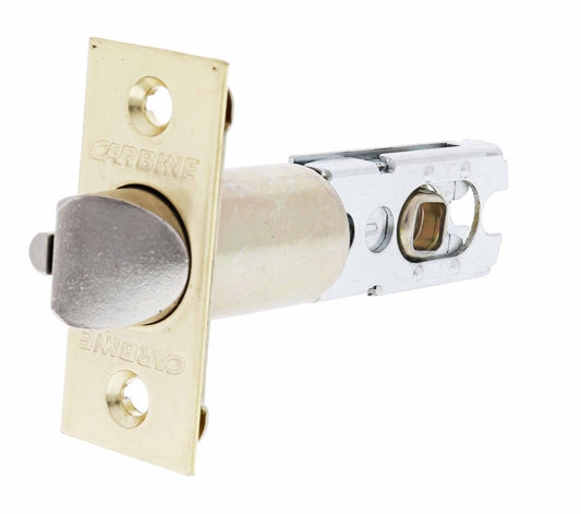 Carbine residential 60-70mm tielbolt deadlatch polished brass display pack