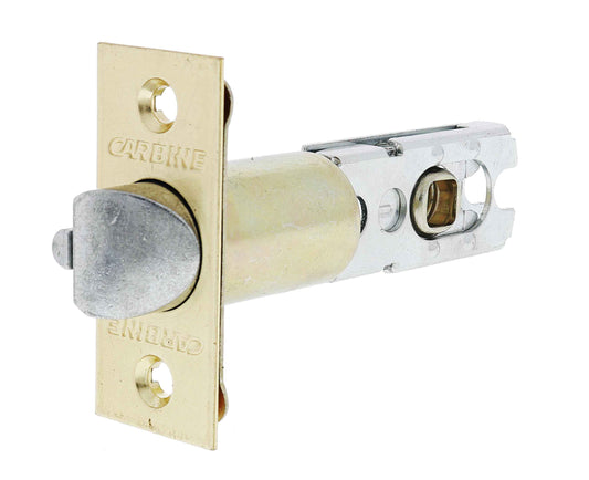Carbine latch 60-70mm residential tiebolt polished brass deadlatching