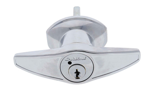 Carbine CTH T Handle, Rear Fix, Keyed Alike KA2, Chrome Plate