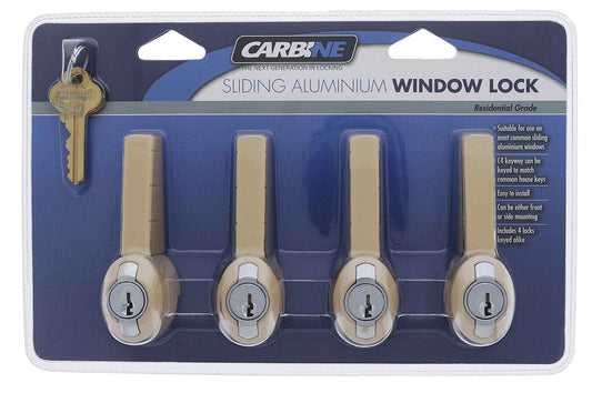 Carbine CVL Vent Lock, C4 Keyed Alike RANDOM, Display Pack of 4, Doeskin