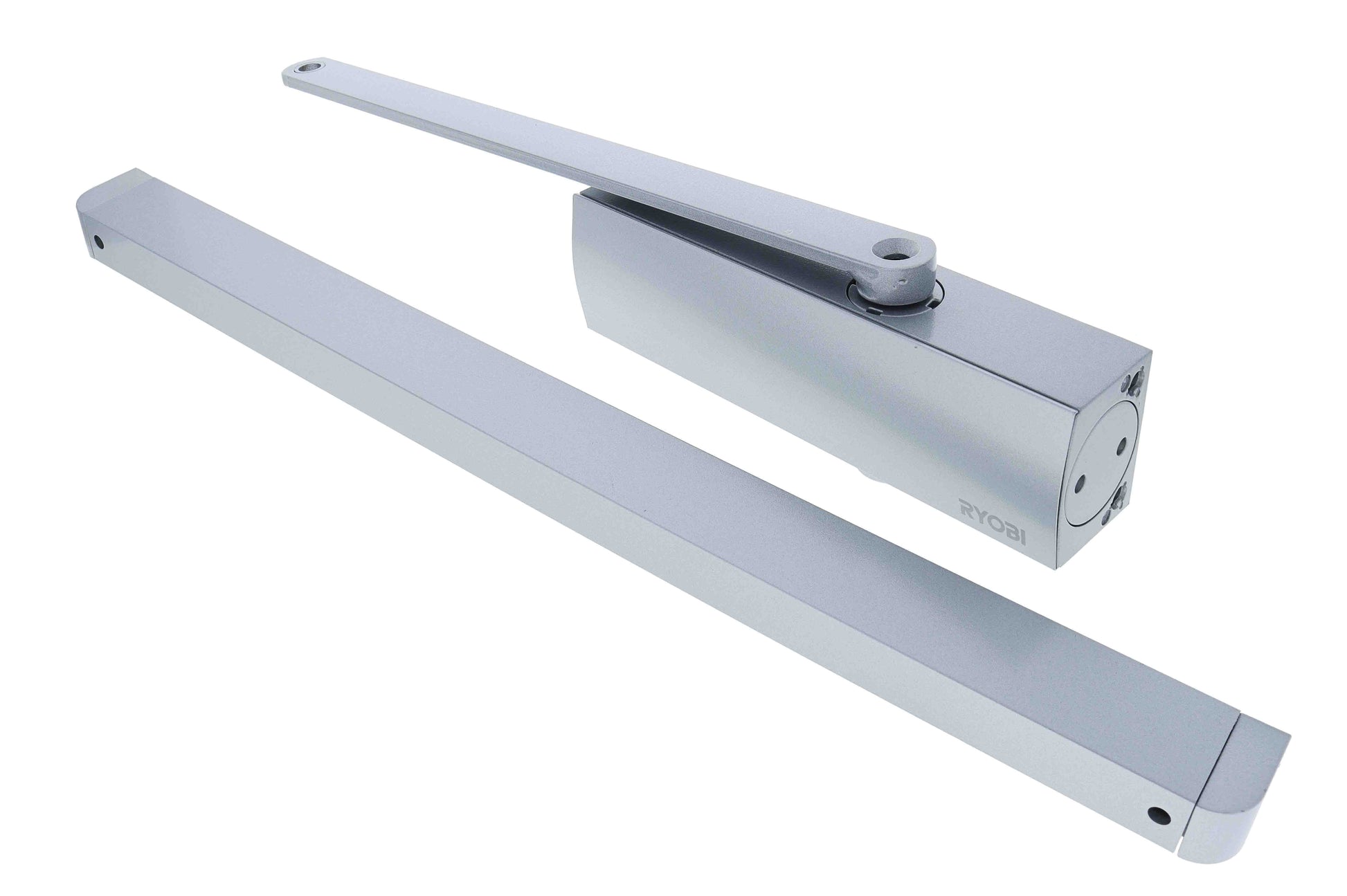 Ryobi D1200 Series, Fire Rated, 45kg - 80kg Door Closer, Slide Rail Arm, Boxed, Silver