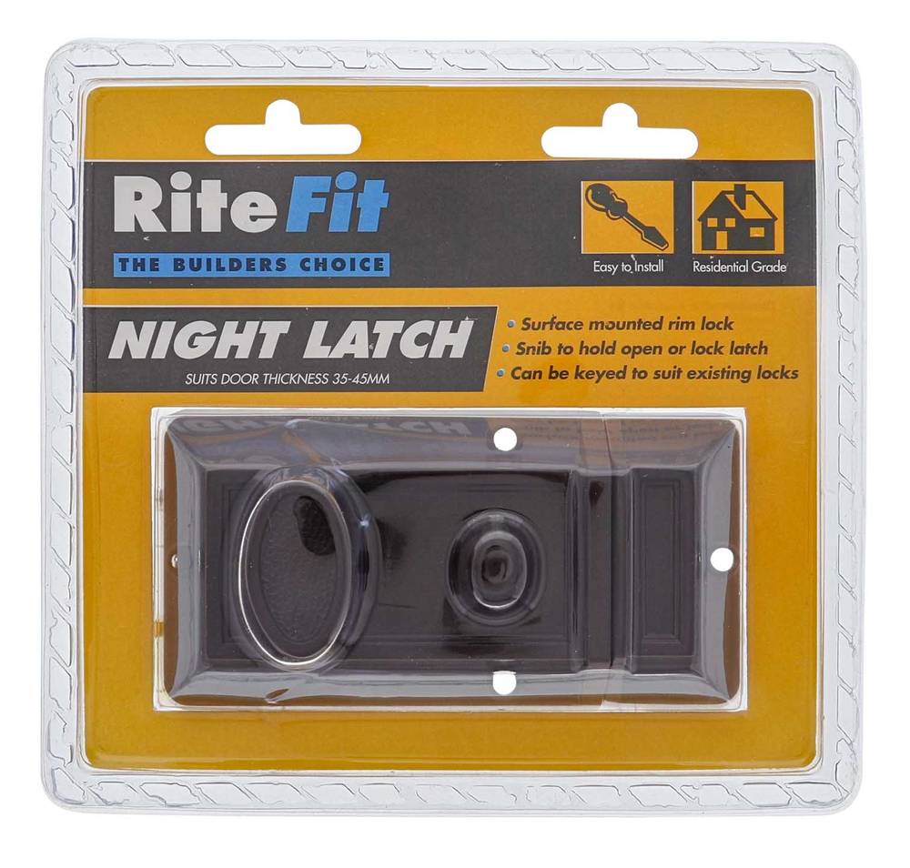 Lenlok ENL Nightlatch, 60mm backset, Keyed to Differ, Display Pack, Brown