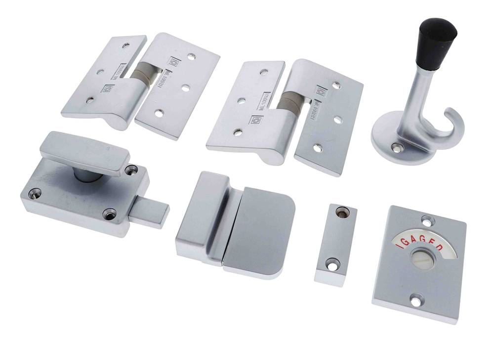Lenlok HOSFWIGHSCBRH Screw Fixed Gravity Hinge Set, Hold Open, Right hand, Satin Chrome