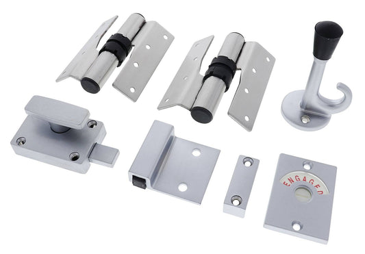 Lenlok HOSFWIGHSSRH Screw Fixed Gravity Hinge Set, Hold Open, Right hand, Satin Stainless Steel