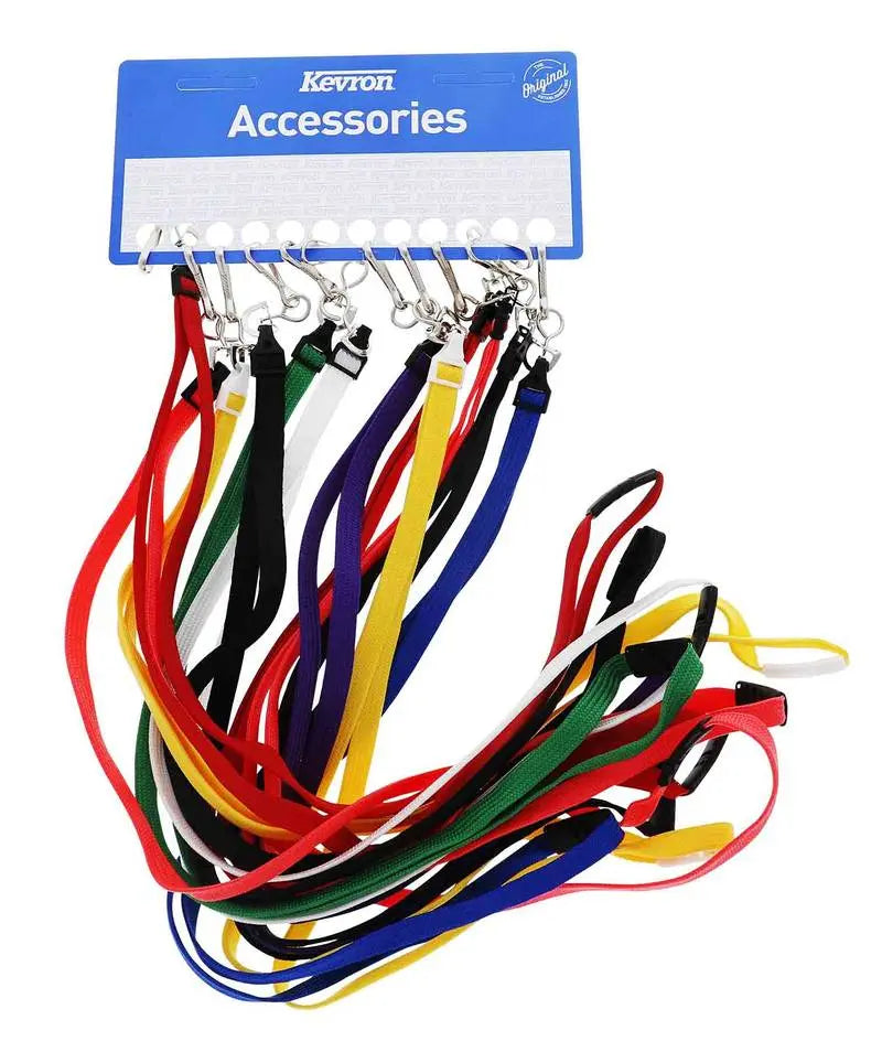 Kevron Breakaway Lanyard, Display Card 12, Assorted Colours