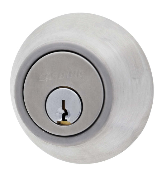 Carbine LB Residential Series Standard Cylinder and Turn Deadbolt, 60-70mm backset, C4 Keyed Alike GROUPS OF 3, Boxed, Satin Stainless Steel