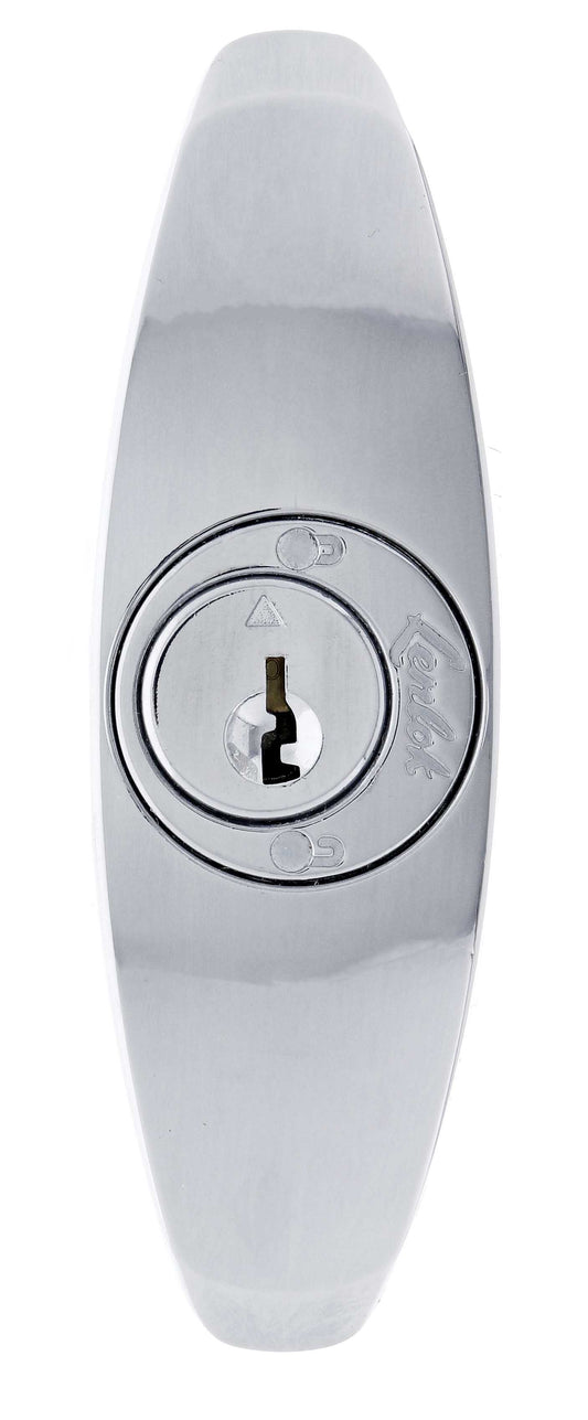 Lenlok T Handle, Rear Fixing, 75MM Shaft, C4 Keyed to Differ , , Chrome Plate