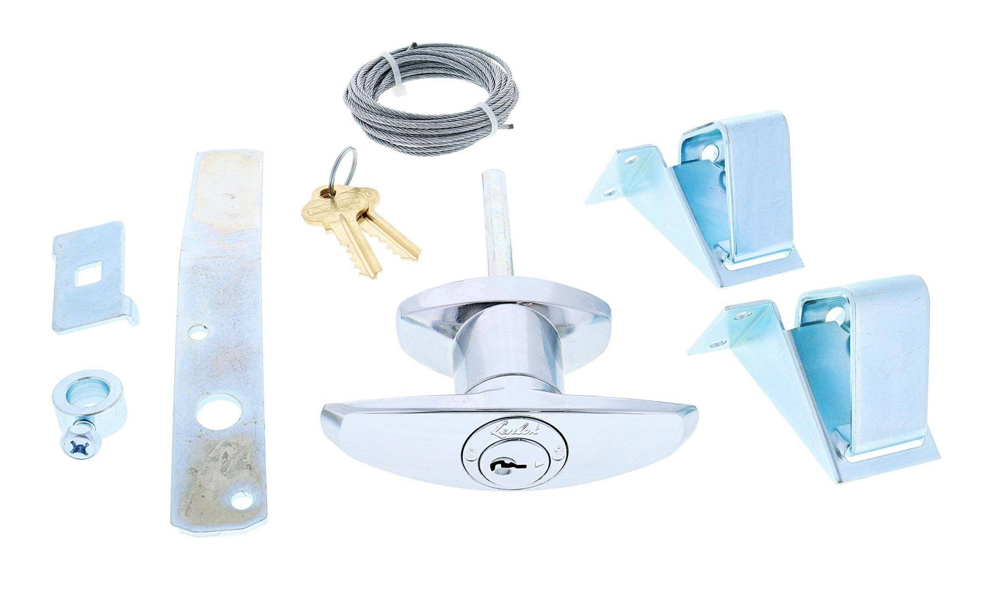 Tilt a Door Kit, LTH-RF, Rear Fixing, C4 Keyed to Differ , Display Pack, Chrome Plate
