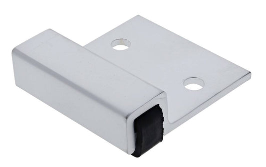 Lenlok M101, Screw Fix, Bumper, 48MM X 54MM X 17.5MM, suits 18-25mm Door, Satin Chrome