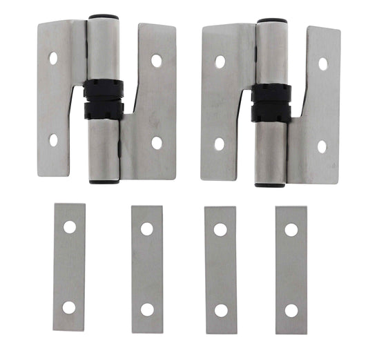 Lenlok M206, Left hand Gravity Hinge Pair, Bolt Through, Hold Open, , Stainless Steel