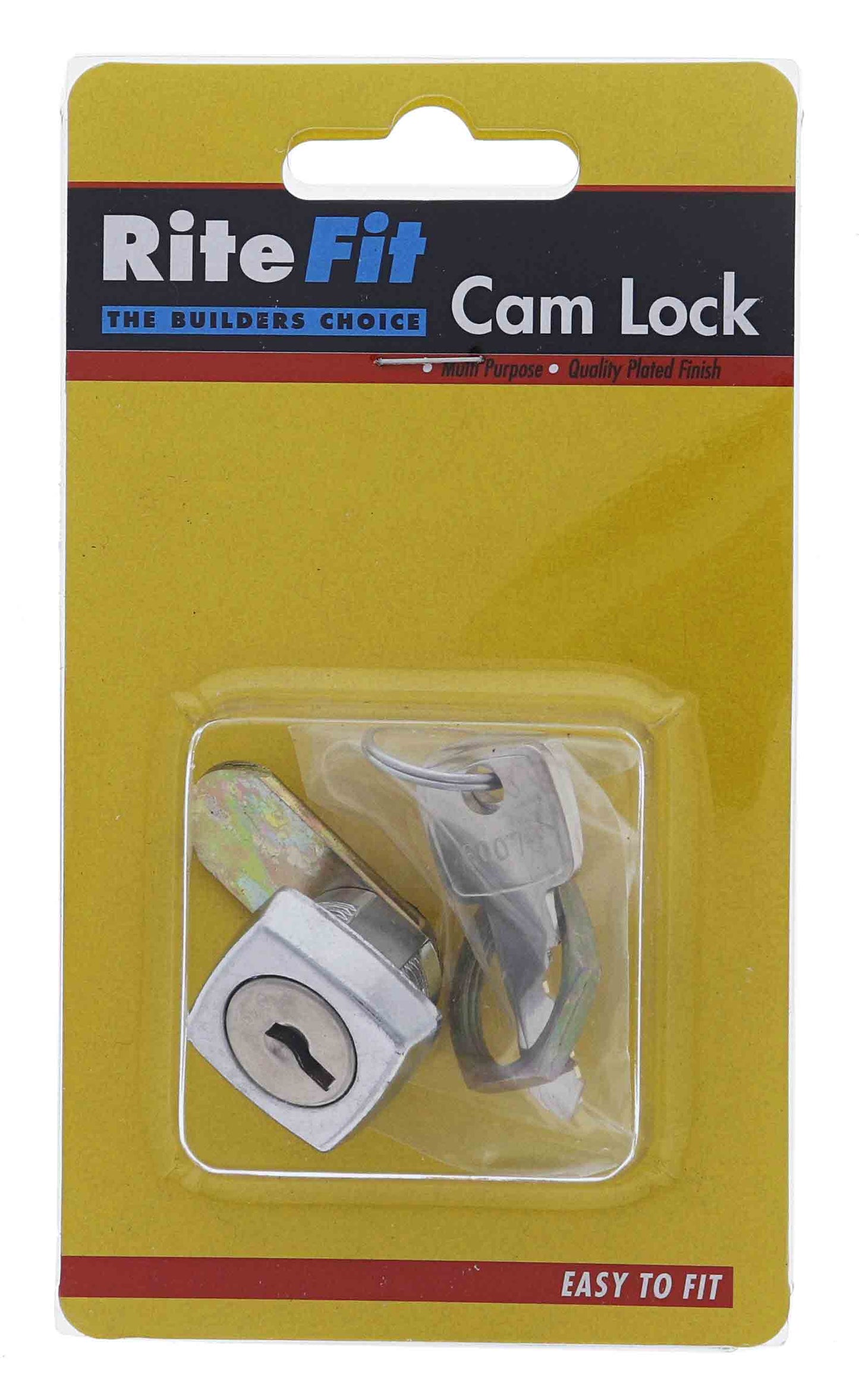 Lenlok LF16 11MM Square Face Mastered Cam Lock, 27mm cam, Keyed to Differ , Display Pack