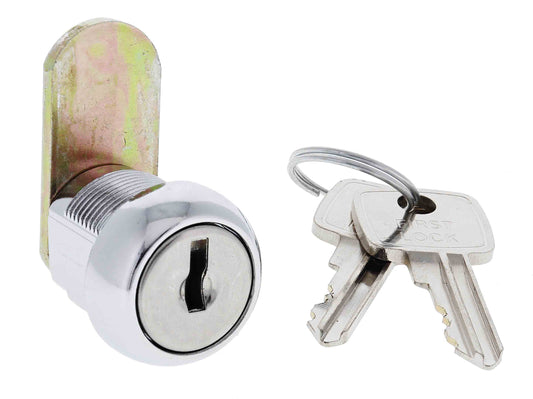 Lenlok LF16 16MM Round Face Non-mastered Non-stamped Cam Lock, 27mm cam, Keyed to Differ ,