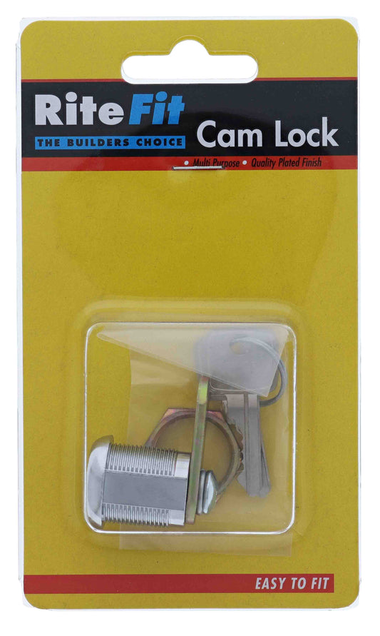 Lenlok LF16 19MM Round Face Mastered Cam Lock, 27mm cam, Keyed to Differ , Display Pack