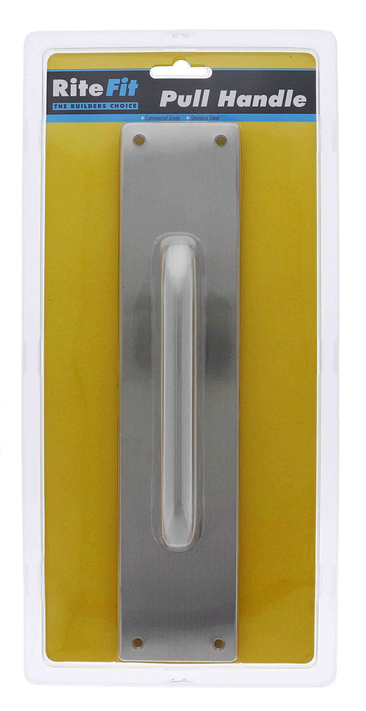 Lenlok PH-0 Pull Handle 300 X 65MM, Non Engraved, Stainless Steel Display Pack