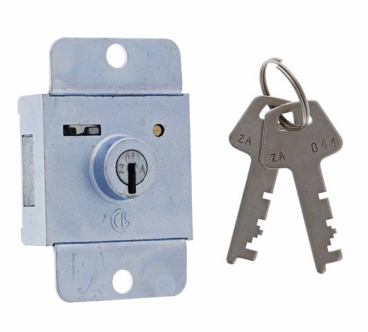 Firstlock 6MM Projection Lock, Keyed Alike KA1, Poly Bag, Zinc Plate