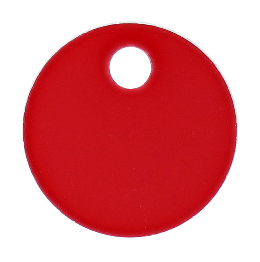 Anondised Engraving Disc Red, 19MM X 1.2MM, Pack of 25