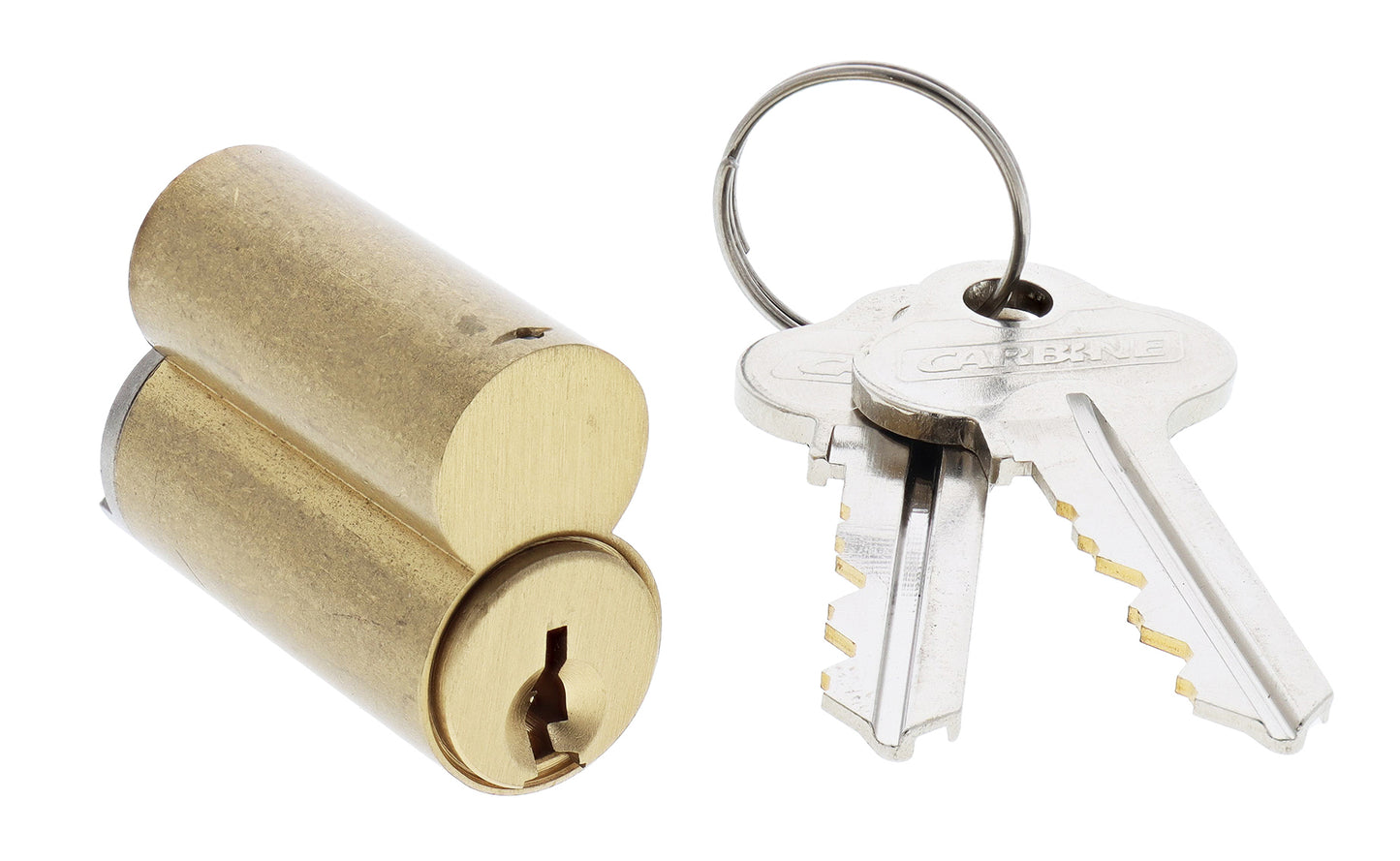 Carbine C45 and C50 Padlock cylinder fig 8 Cylinder, 6 pin, C4 Keyed Alike KA6, Brass