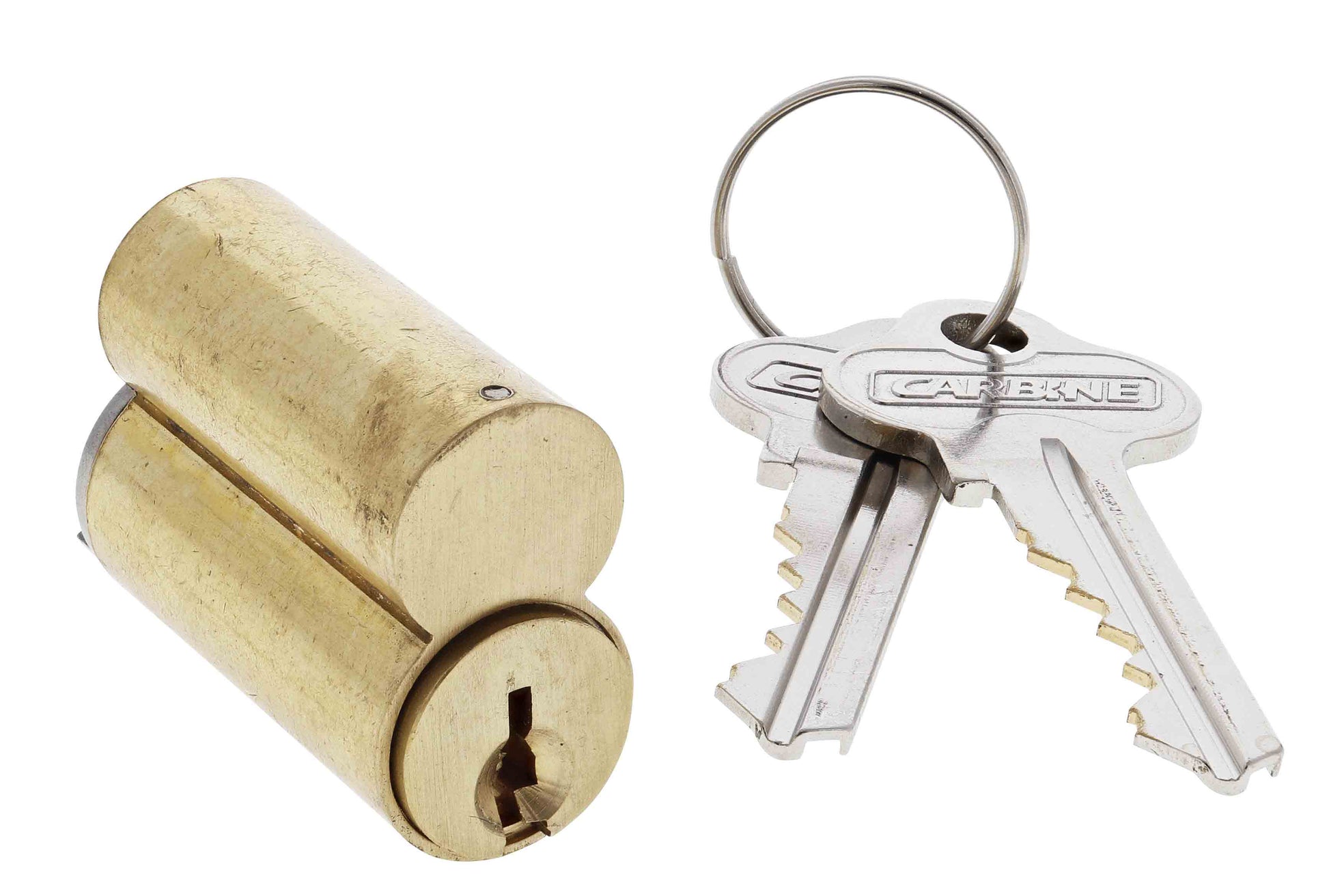 Carbine C45 and C50 Padlock cylinder fig 8 Cylinder, 6 pin, C4 Keyed Alike KA1, Brass