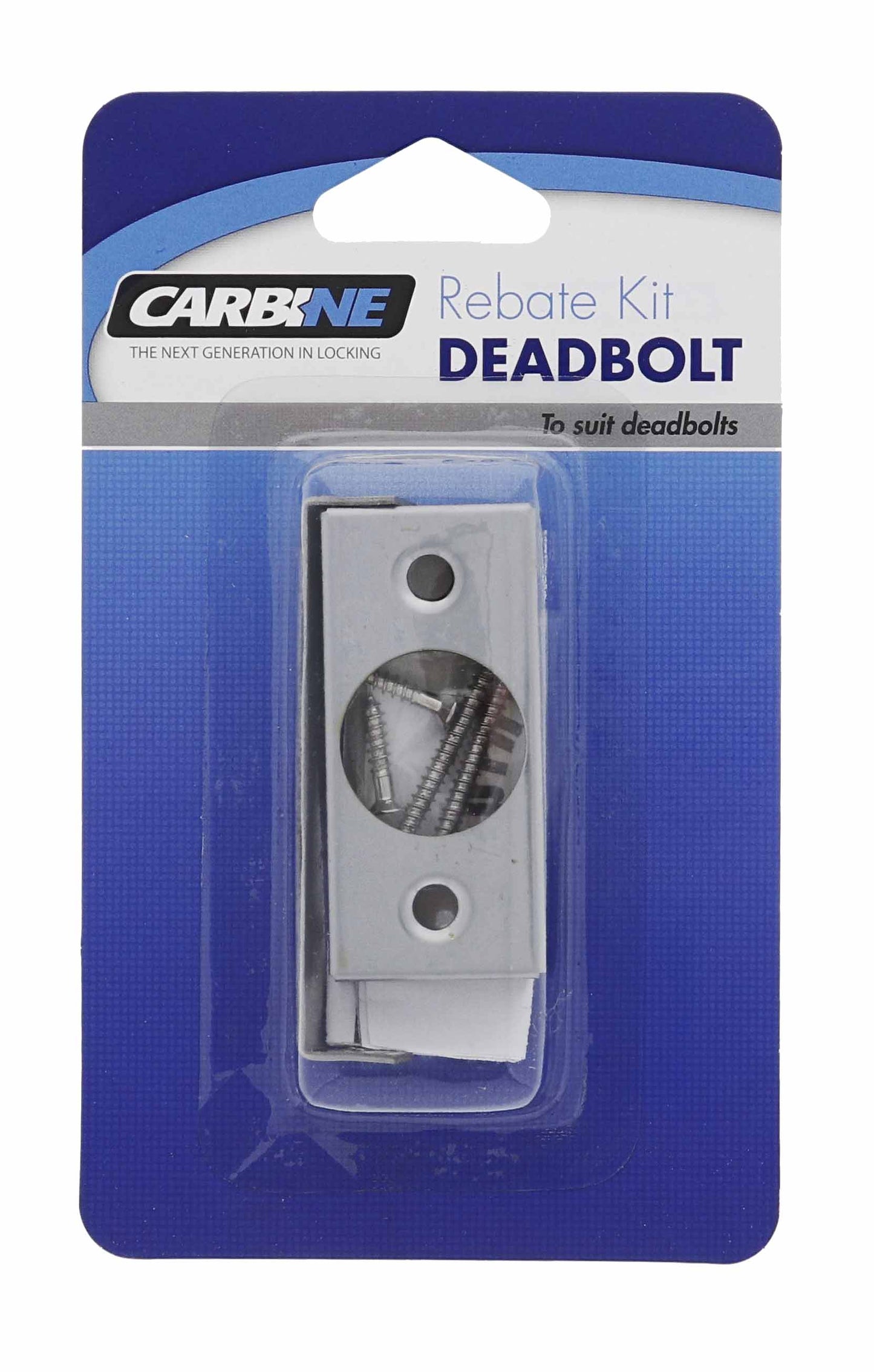 Carbine rebate kit deadbolt stainless steel display pack