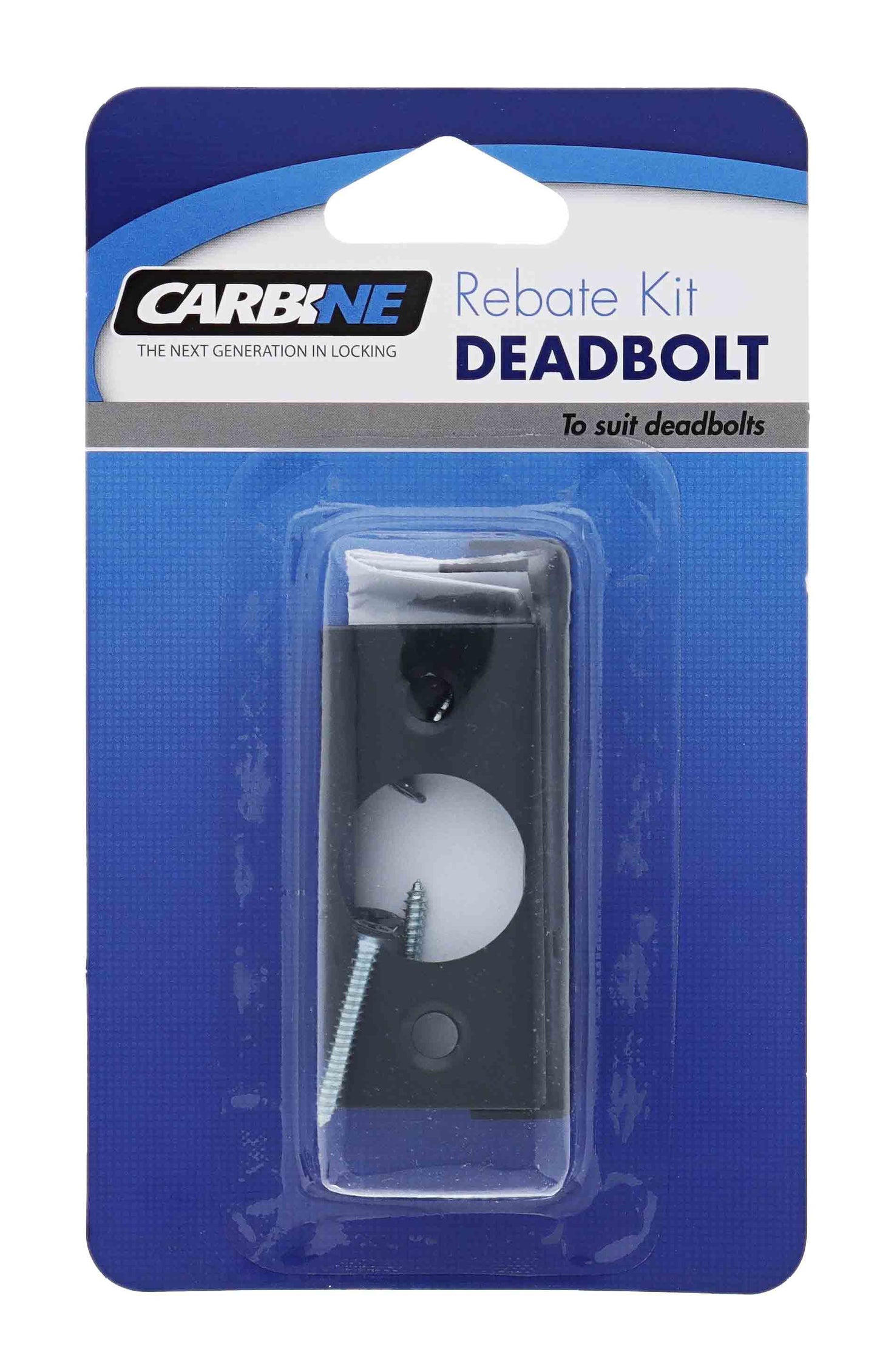 Carbine LB series deadbolt rebate kit matte black