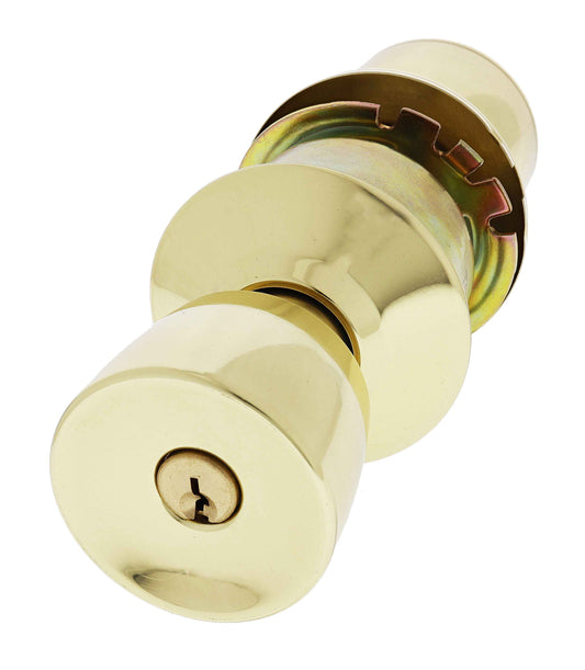 Carbine Caulfield SC6000 Cylindrical Entrance set, C4 Keyed to Differ, Boxed, Polished Brass