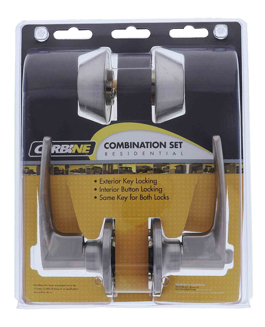 Carbine Kingston SL7000 Tiebolt Combination Deadbolt, Entrance Set, C4 Keyed Alike RANDOM, Display Pack, Stainless Steel