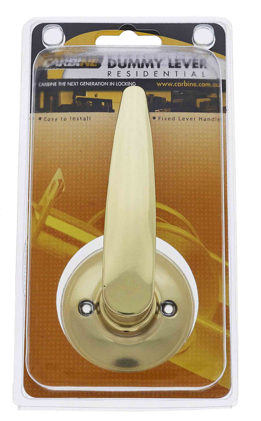 Carbine Kingston SL7000 Tiebolt Standard Dummy Lever set, , Display Pack, Polished Brass