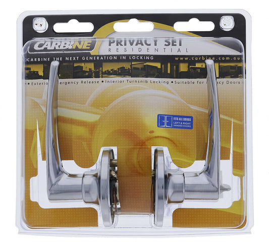 Carbine Kingston SL7000 Tiebolt Standard Privacy Lever set, , Display Pack, Chrome Plate