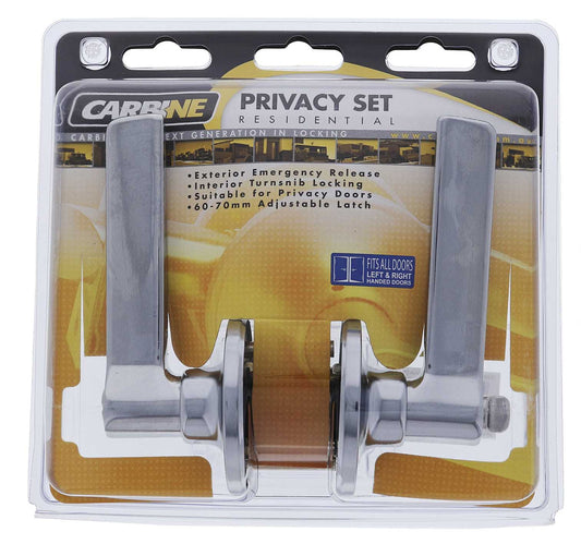 Carbine Diva SL9000 Tiebolt Privacy Lever set, Display Pack, Chrome Plate