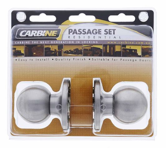 Carbine Aintree SS9000 Tiebolt Passage set, , , Display Pack, Satin Stainless Steel