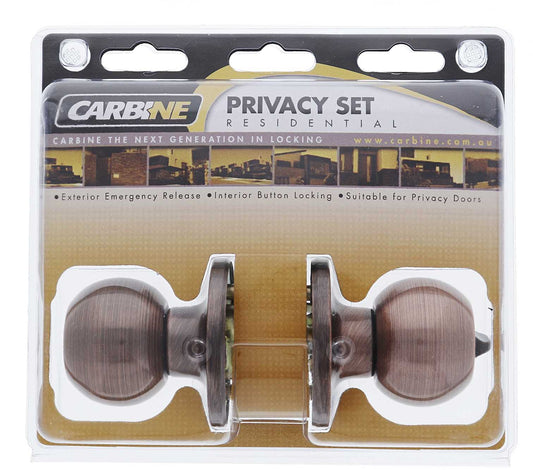 Carbine Aintree SS9000 Tiebolt Privacy set, , , Display Pack, Antique Bronze