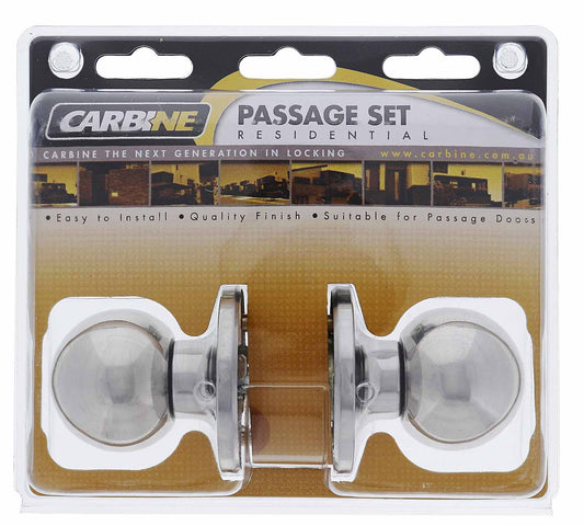 Carbine Aintree SS9000 Tiebolt Passage set, , , Display Pack, Chrome Plate