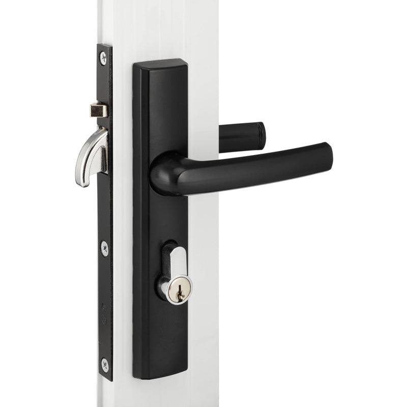 Austral Ultimate Hinged Screen Door Lock, Pivoting bolt, Black