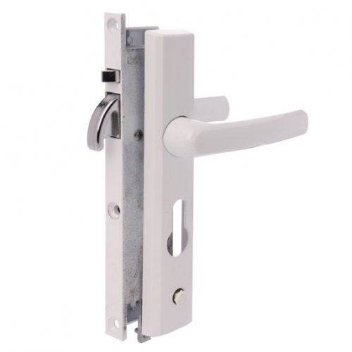 Austral Ultimate Hinged Screen Door Lock, Pivoting bolt, White