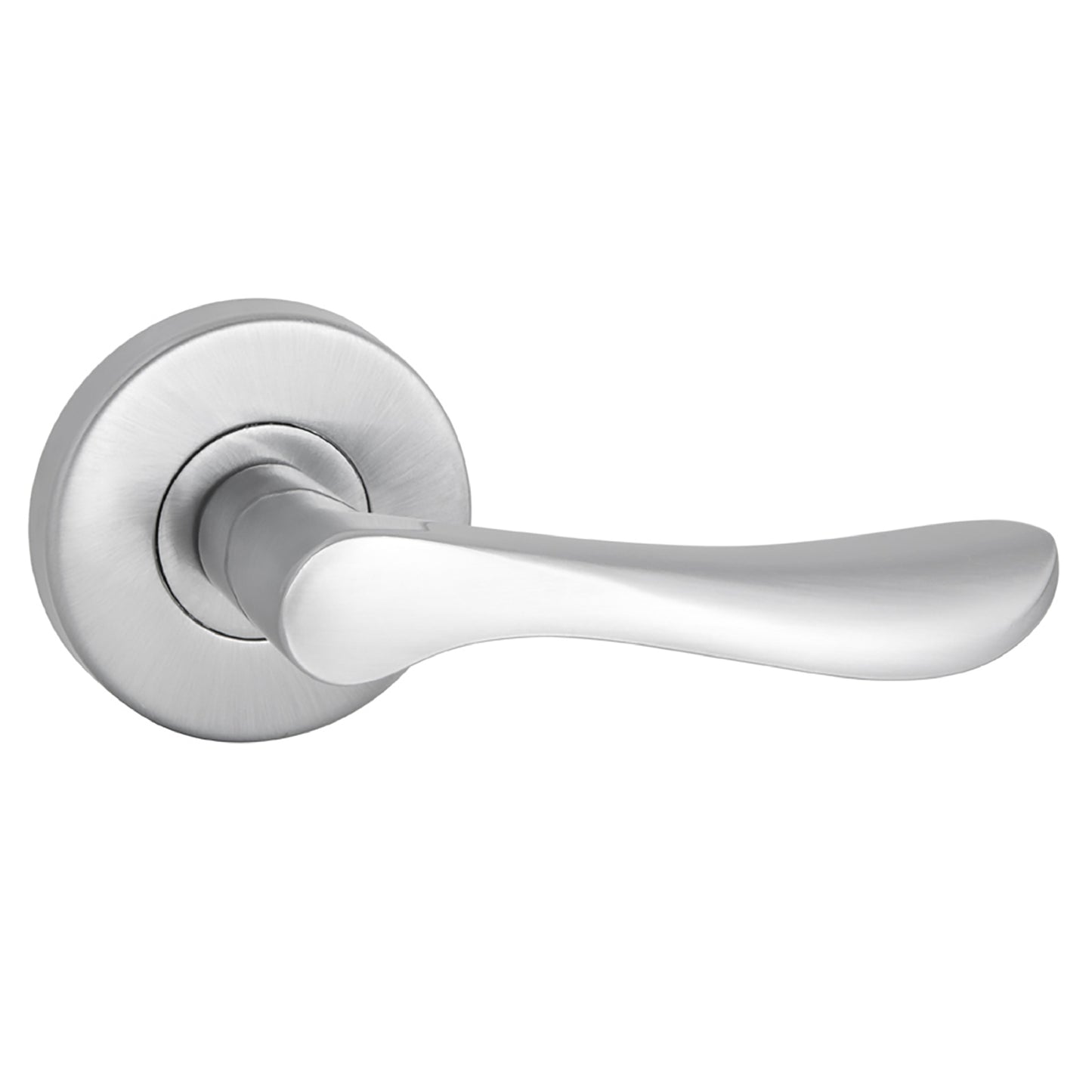 Choice Florence Passage Lever Set in Satin Chrome