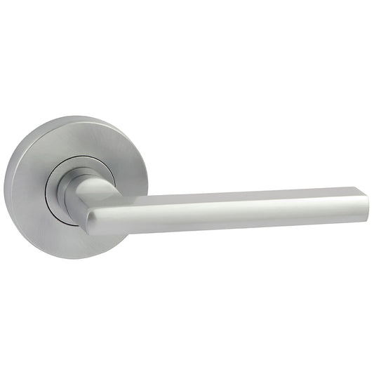 Choice Lianna Passage Lever Set in Satin Chrome