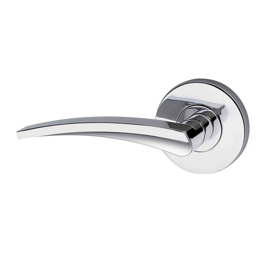 Choice Olive Left Handed Dummy Trim Lever in Bright Chrome