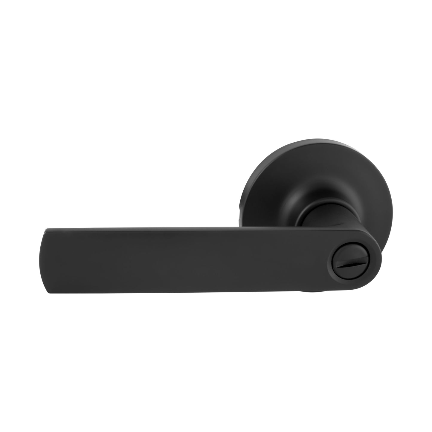 TradePro Round Rose Bela Privacy Lever Set in Matt Black