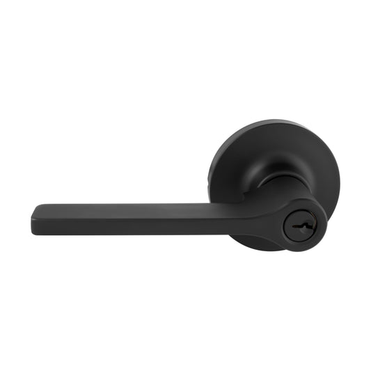 TradePro Adel Entrance Lever Set in Matt Black