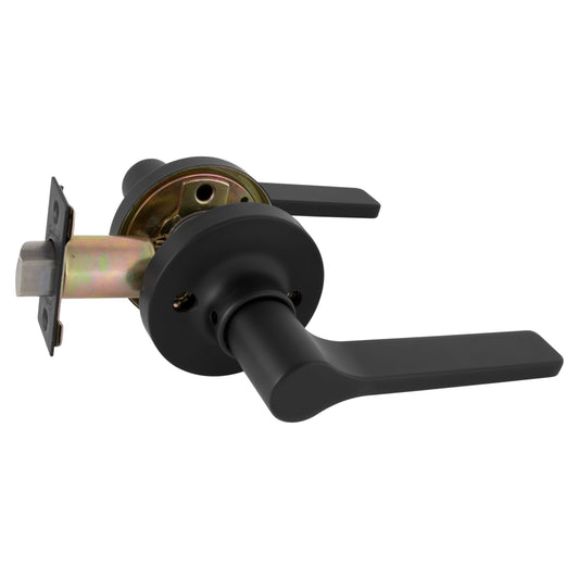 TradePro Adel Passage Lever Set in Matt Black