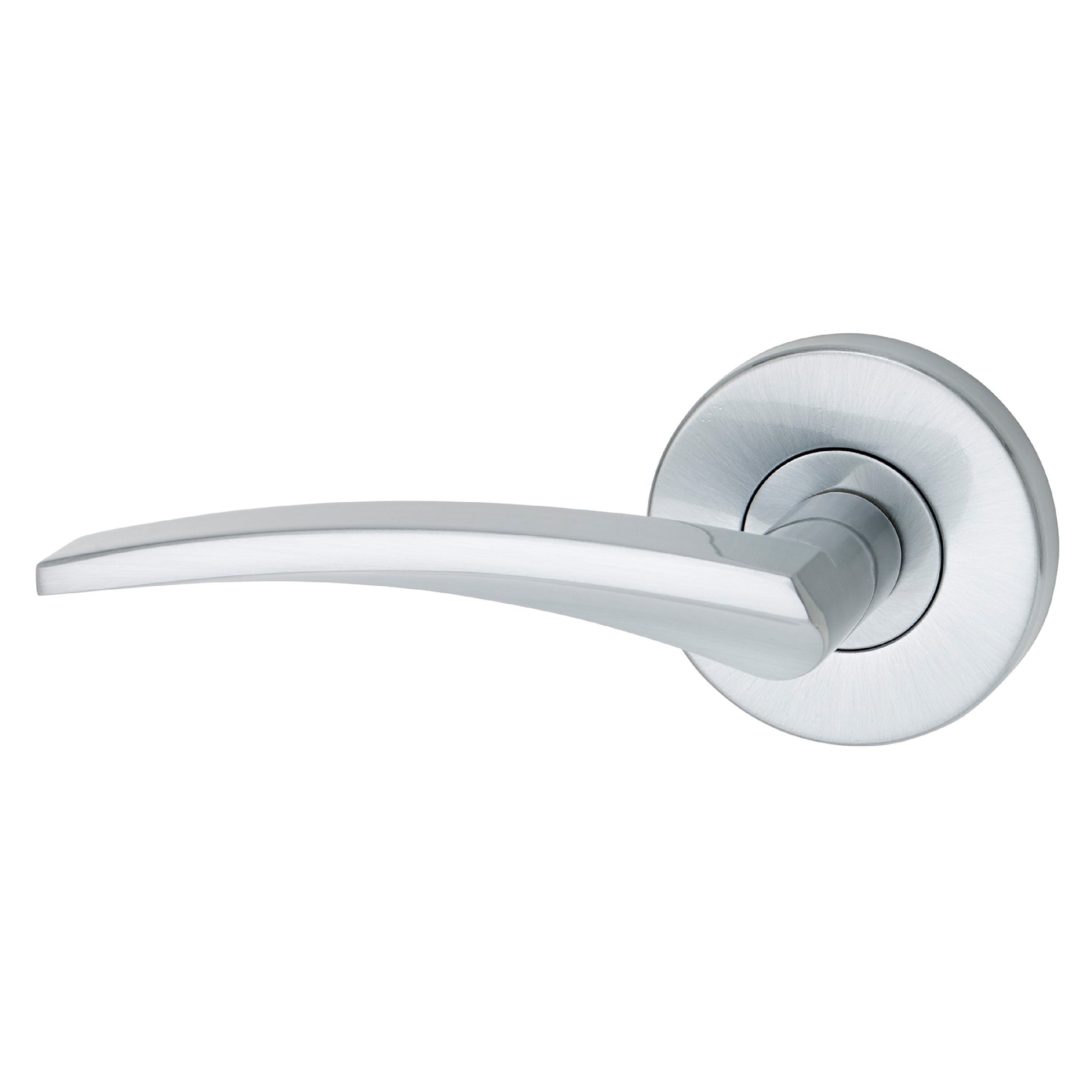 Choice Olive Left Handed Dummy Trim Lever in Satin Chrome